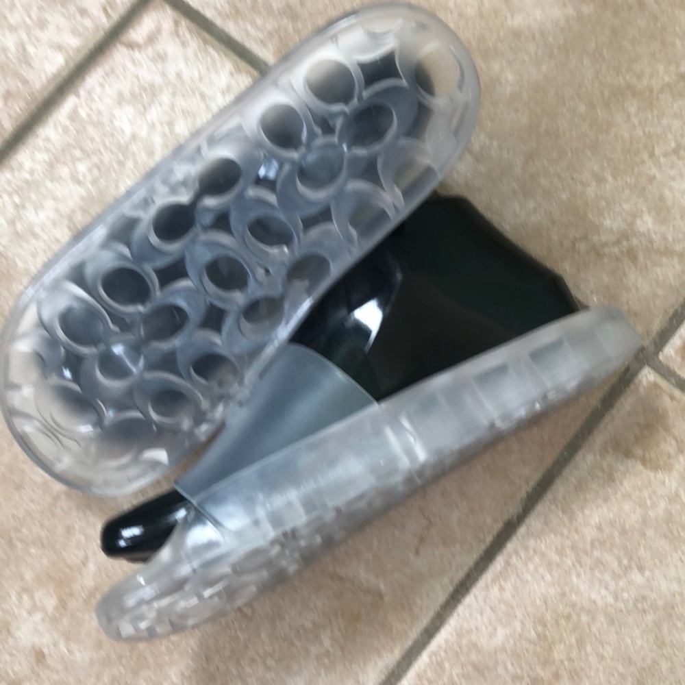 Coach Women's Clear Monogram Open Toe Transparent Slip On Flat Slide Sandals - Picture 6 of 9